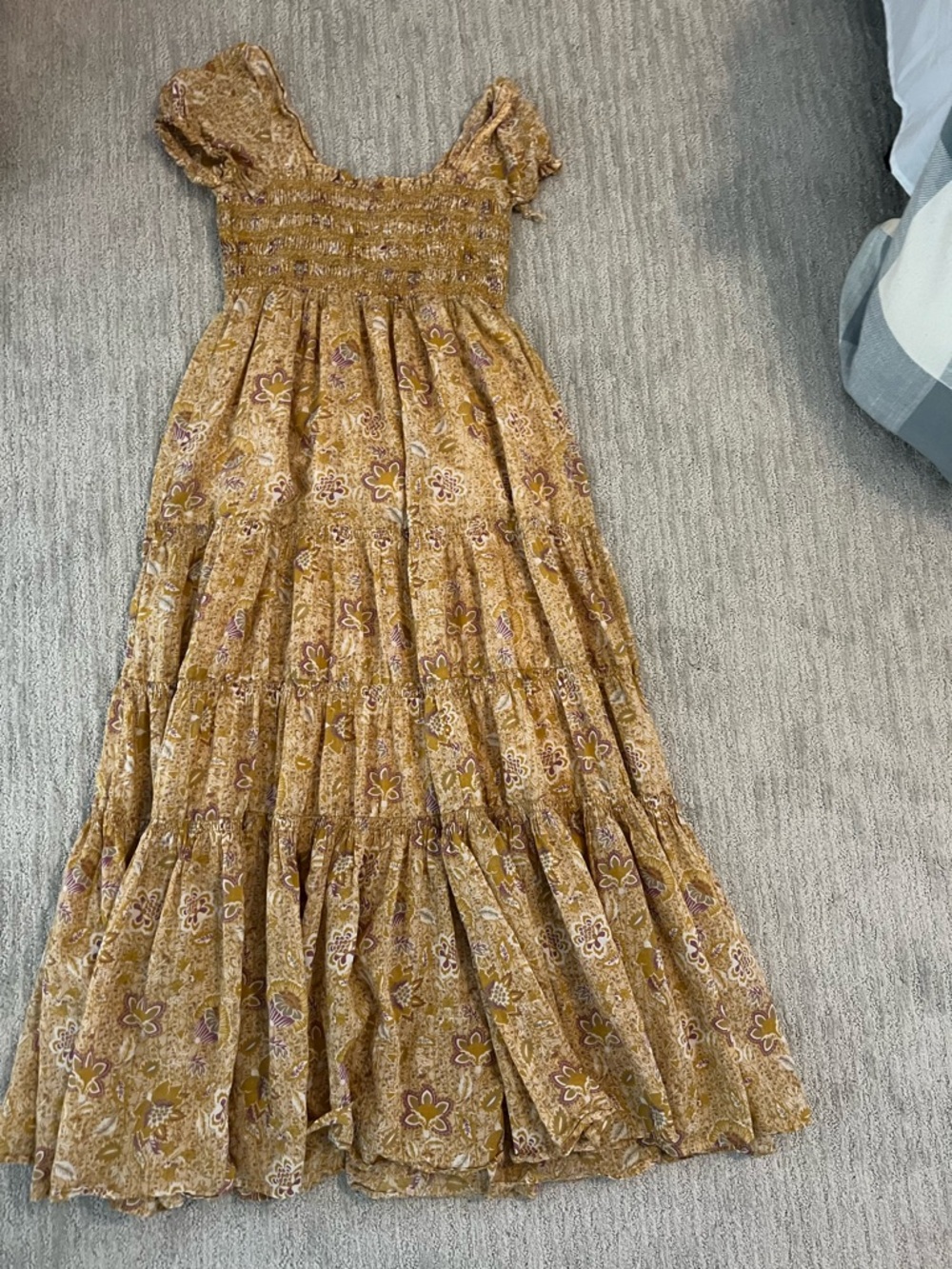 Free People Getaway smocked Maxi Dress - Picture 4 of 6